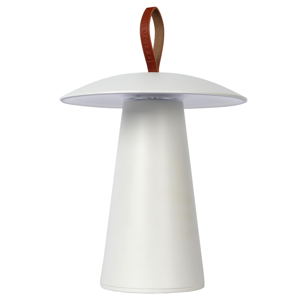 Lucide Witte tafellampLa Donna oplaadbaar - 27500/02/31